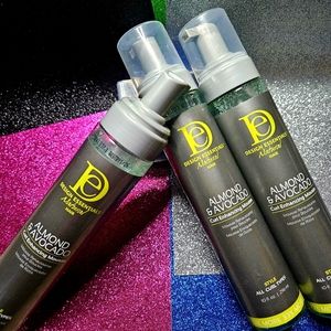 Design Essentials: 3x 10 FL oz Almond/Avocado Curl Enhancing Mousse, NWT
